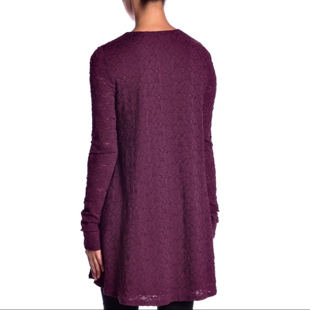 SHOW ME YOUR MUMU LACE LONG SLEEVE TUNIC TOP - Picture 4 of 6